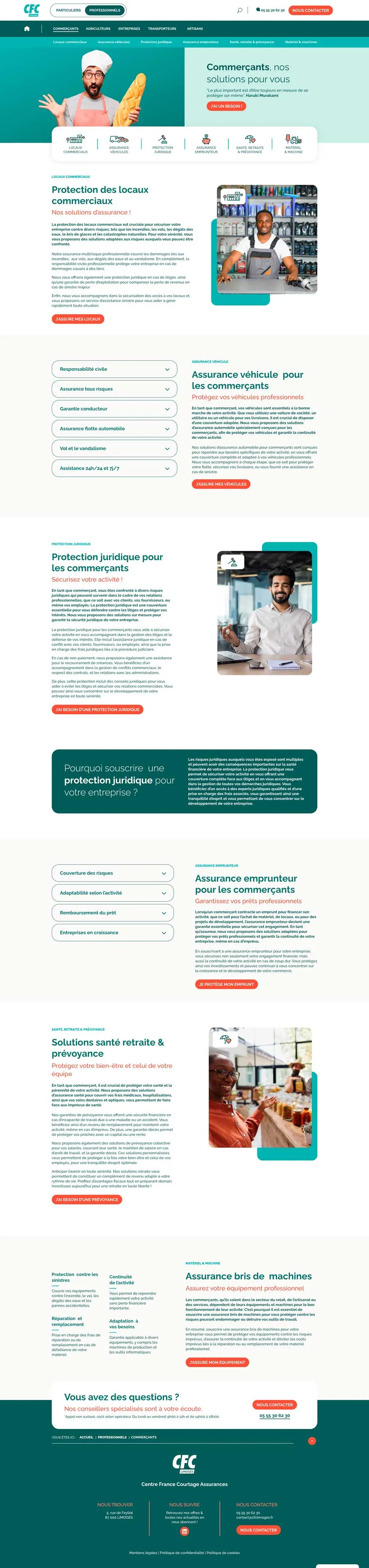 Site internet CFC Limoges — visuel 2