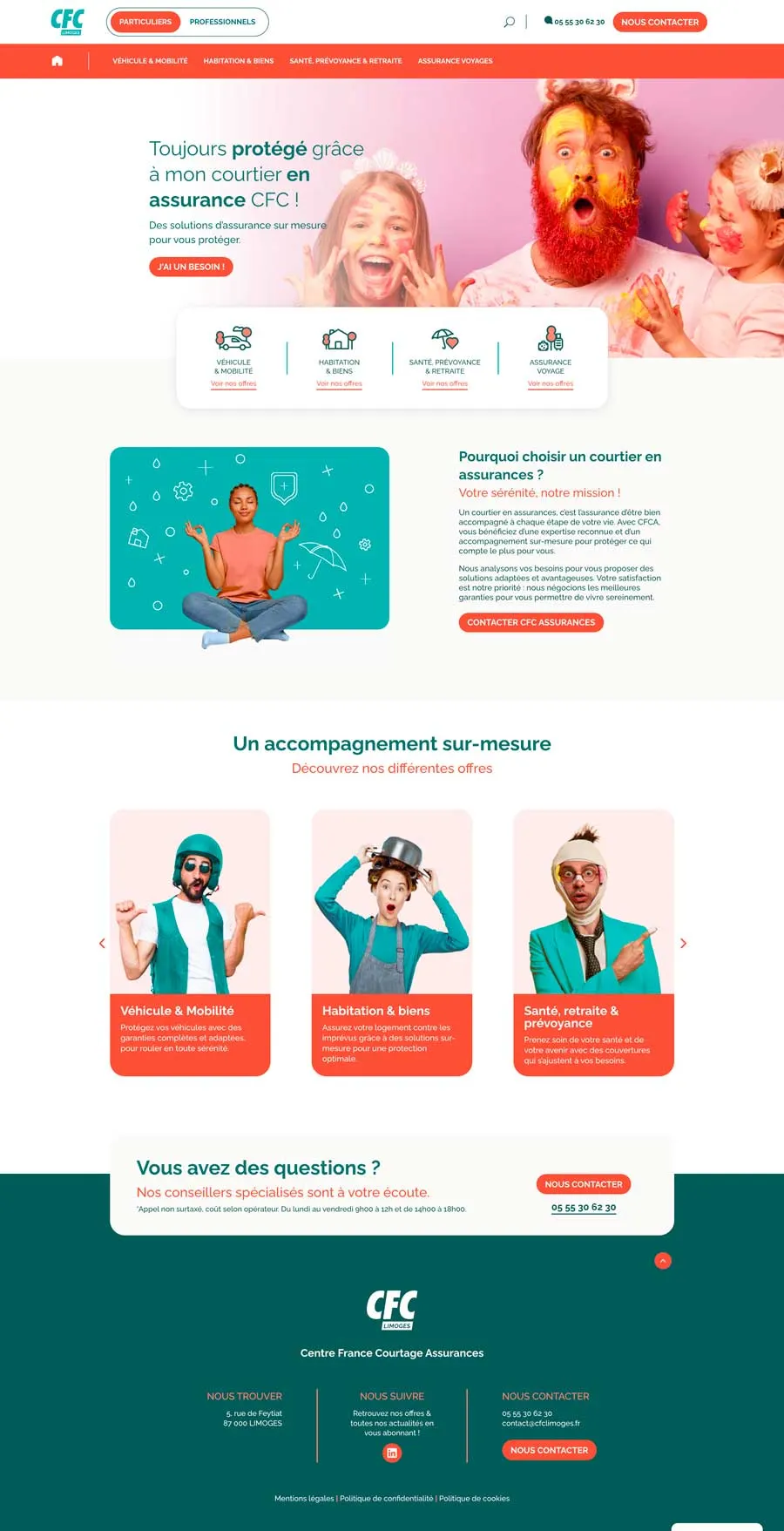 Site internet CFC Limoges — visuel 1