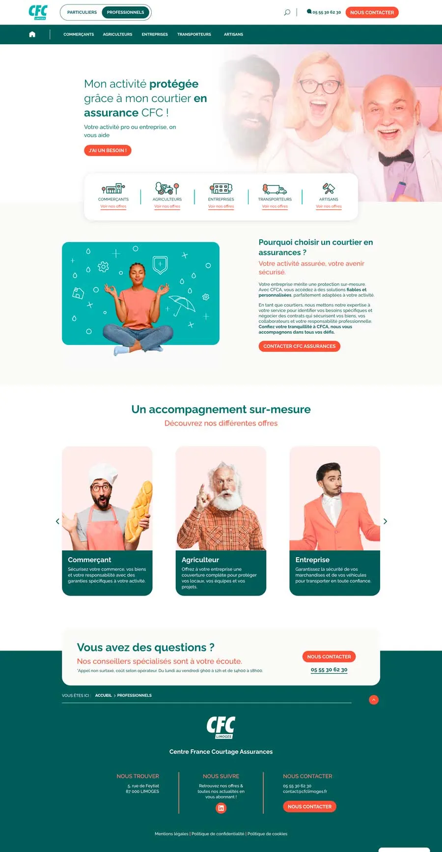 Site internet CFC Limoges — visuel 3